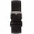 Men’s Leather Band - Black Band, Silver Buckle 22MM