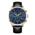 "LONDON" MEN`S LEATHER BAND CHRONOGRAPH WATCH