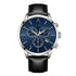 "MEXICO CITY" MEN`S LEATHER BAND CHRONOGRAPH WATCH