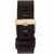 Men’s Leather Band - Black Band, Gold Buckle 24MM
