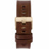 Men’s Leather Band - Brown Band, Gold Buckle 24MM