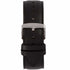 Men’s Leather Band - Black Band, Silver Buckle 22MM