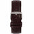Men’s Leather Band - Coffee Band, Silver Buckle 22MM