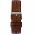 Men’s Leather Band - Brown Band, Silver Buckle 22MM