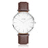 "CAIRO" MEN`S LEATHER BAND WATCH