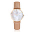 "BUDAPEST" WOMEN`S LEATHER STRAP WATCH