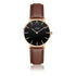 "BRUSSELS" WOMEN`S LEATHER BAND WATCH