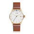 "ACCRA" MEN`S LEATHER BAND WATCH