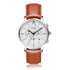 "MORESBY" MEN`S LEATHER BAND CHRONOGRAPH WATCH